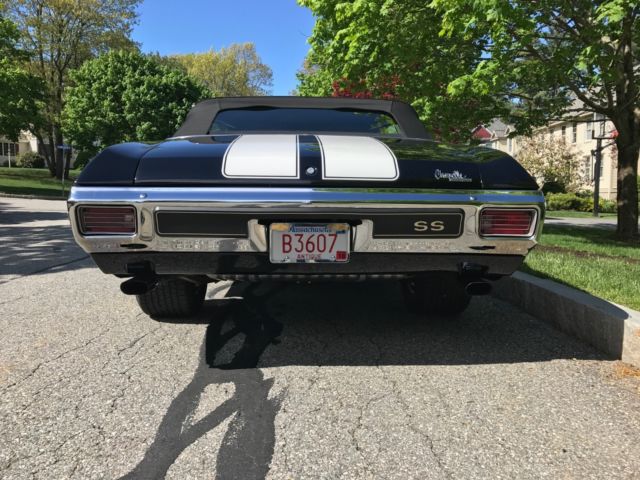 1970 Black Chevrolet Chevelle Convertible