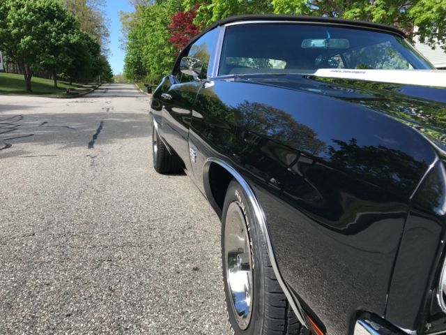 1970 Black Chevrolet Chevelle Convertible