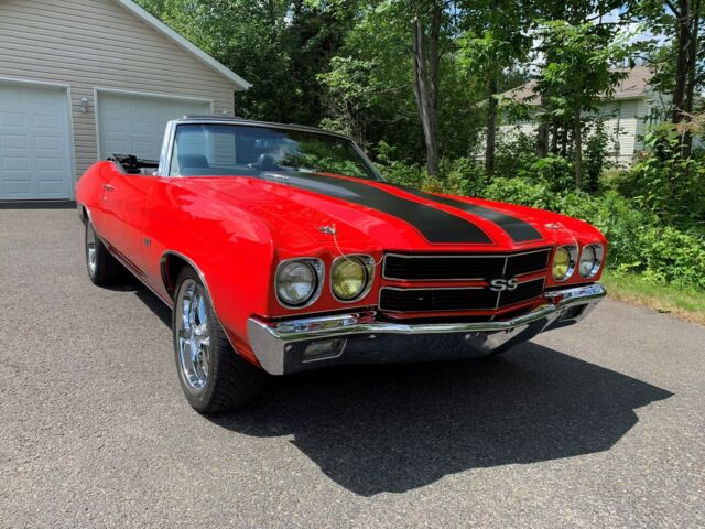 1970 Red Chevrolet Chevelle Convertible