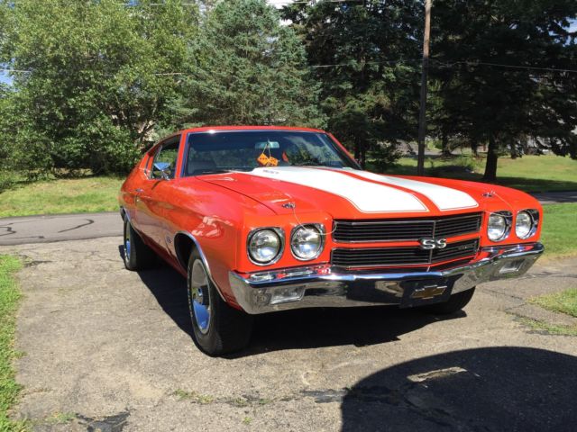 1970 Orange Chevrolet Chevelle Coupe
