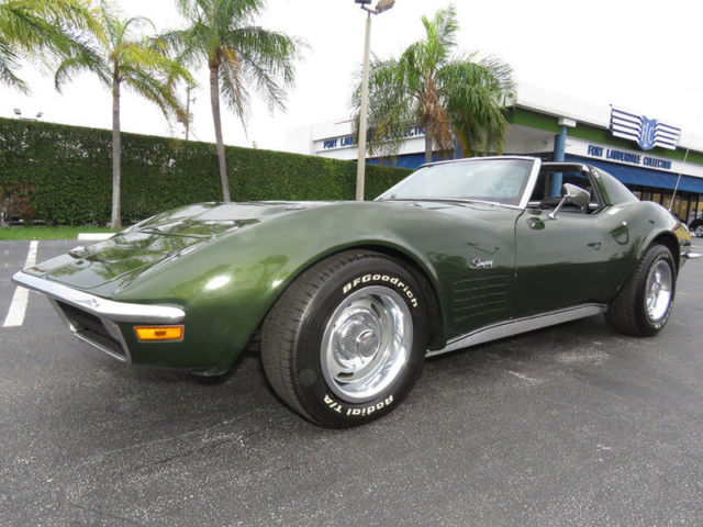 1970 Green Chevrolet 454 Stingray Coupe