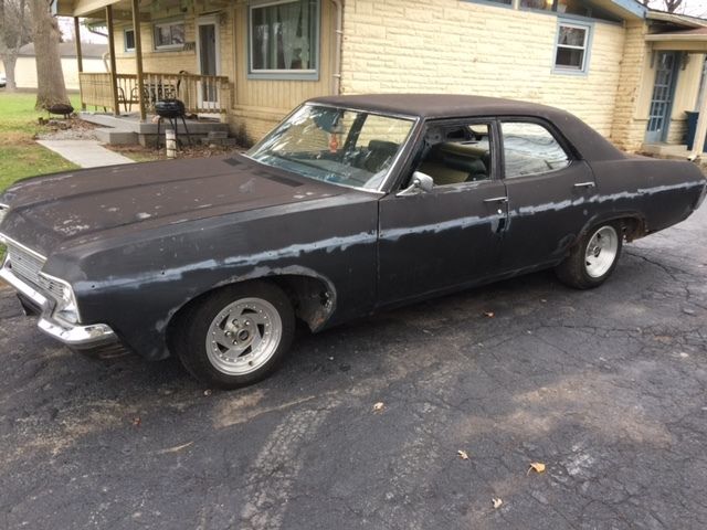 1970 Black Chevrolet Bel Air/150/210 4 door