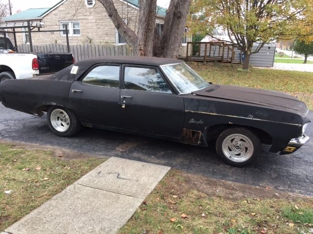 1970 Black Chevrolet Bel Air/150/210 4 door