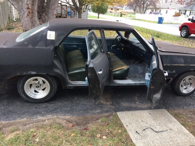 1970 Black Chevrolet Bel Air/150/210 4 door