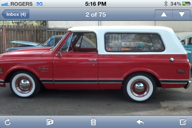 1970 Red/Orange Chevrolet Blazer SUV