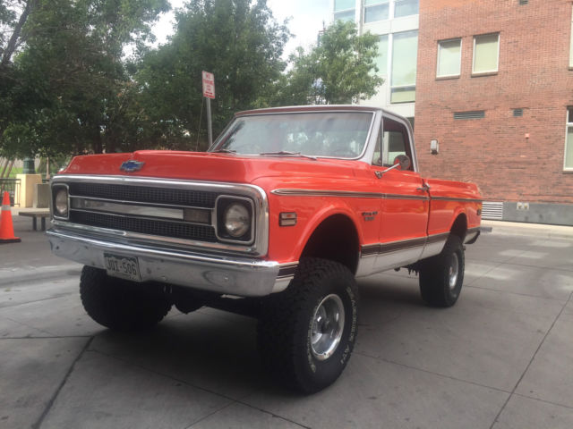 1970 Orange Chevrolet C-10 Short Bed