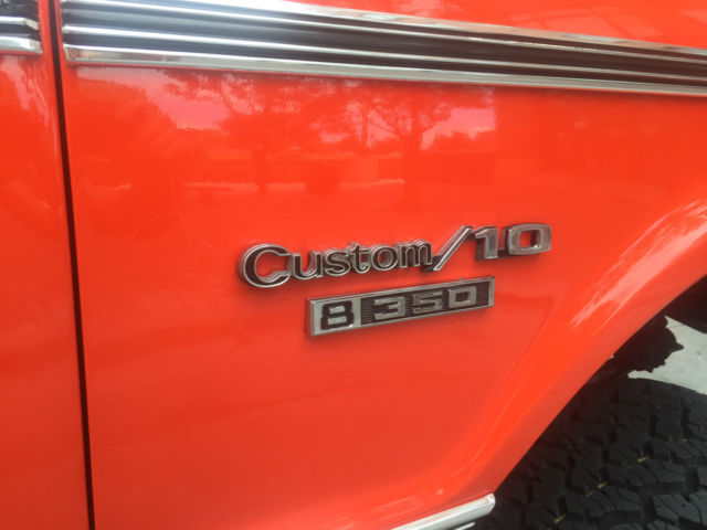 1970 Orange Chevrolet C-10 Short Bed