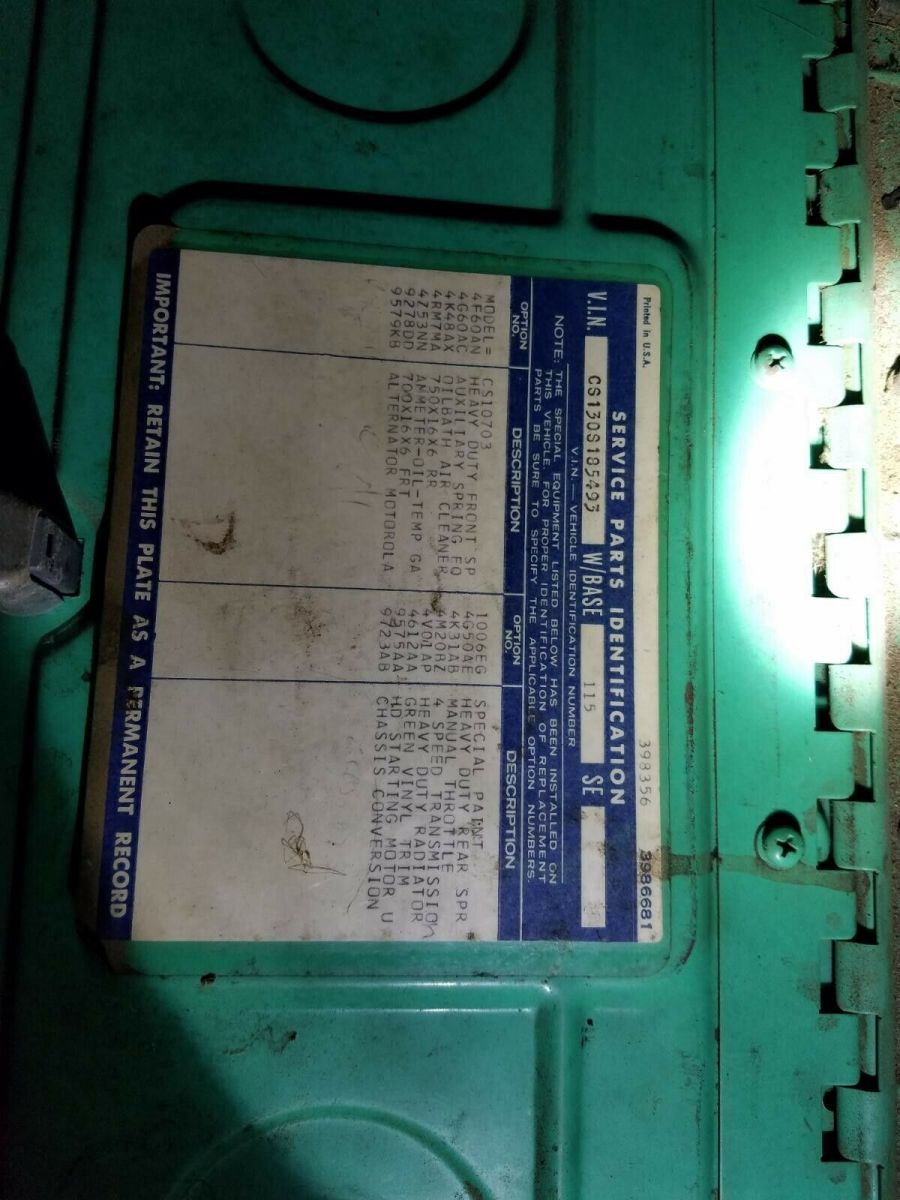 1970 Green Chevrolet C-10 Standard Cab Pickup