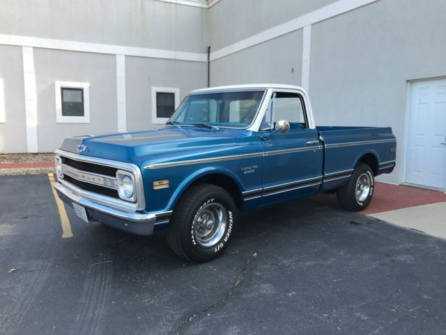 1970 Blue Chevrolet C-10 Pickup