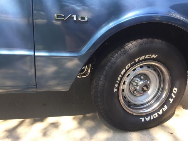 1970 Blue Chevrolet C-10 Short Bed