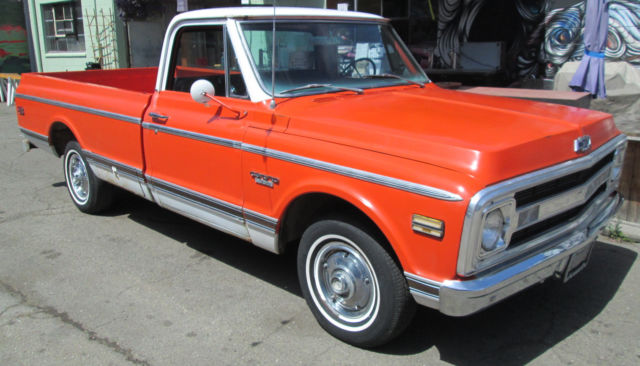 1970 Orange Chevrolet C-10 Pickup Truck