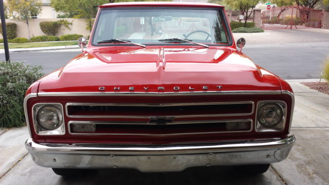 1970 Red Chevrolet C-10 Standard Cab Pickup
