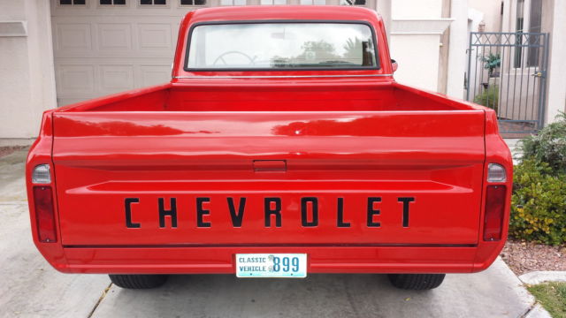 1970 Red Chevrolet C-10 Standard Cab Pickup