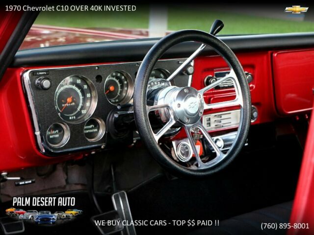 1970 Red Chevrolet C-10 Pickup