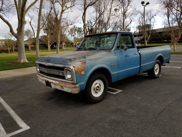 1970 Blue Chevrolet C-10 Standard Cab Pickup