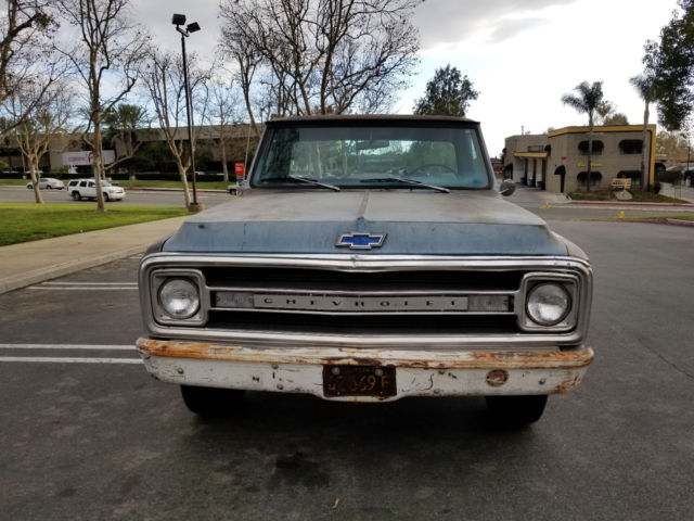1970 Blue Chevrolet C-10 Standard Cab Pickup