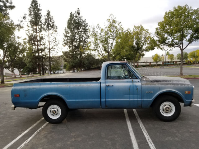 1970 Blue Chevrolet C-10 Standard Cab Pickup