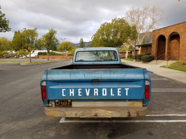 1970 Blue Chevrolet C-10 Standard Cab Pickup