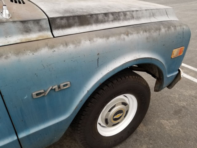 1970 Blue Chevrolet C-10 Standard Cab Pickup