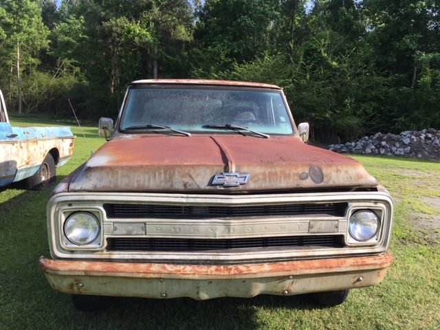 1970 Silver Chevrolet C-10 Standard Cab Pickup