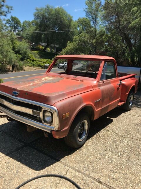 1970 Orange Chevrolet C-10 Standard Cab Pickup