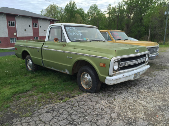 1970 Green Chevrolet C-10 SHORT BED SWB