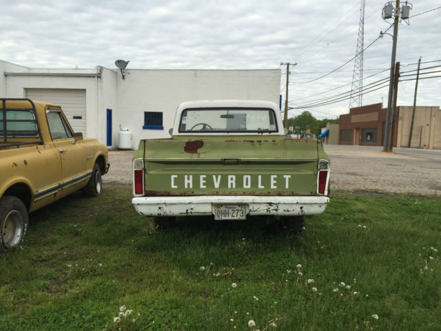 1970 Green Chevrolet C-10 SHORT BED SWB