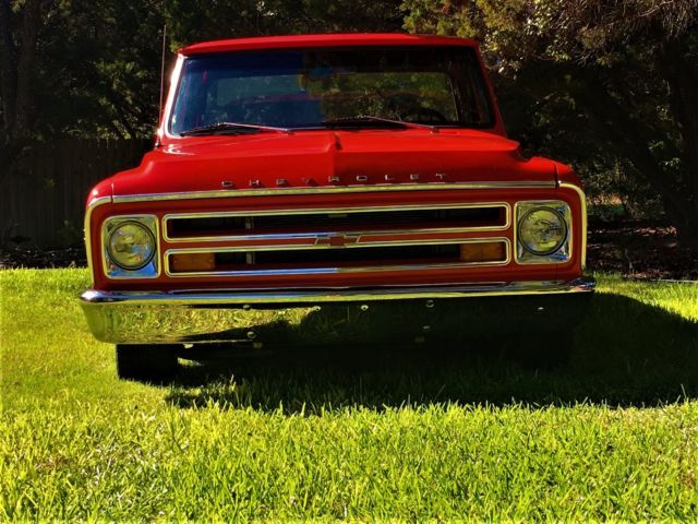 1970 Red Chevrolet C-10 SHORT WIDE BED