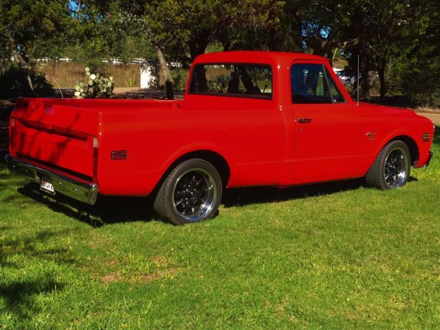 1970 Red Chevrolet C-10 SHORT WIDE BED