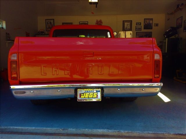 1970 Red Chevrolet C-10 SHORT WIDE BED