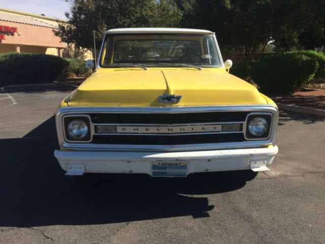 1970 Yellow Chevrolet C-10 Standard Cab Pickup