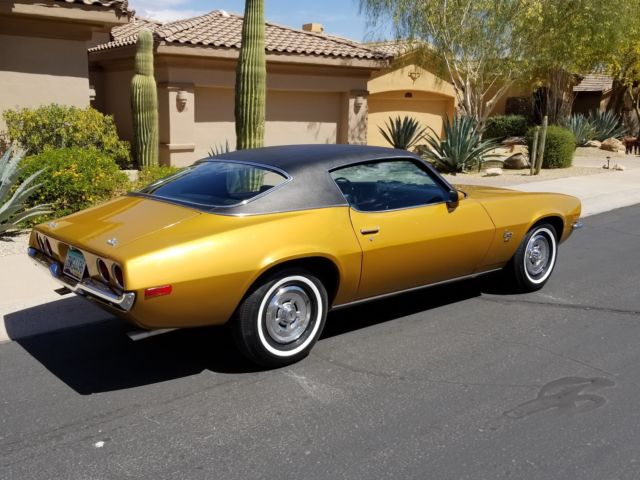1970 Gold Chevrolet Camaro Coupe