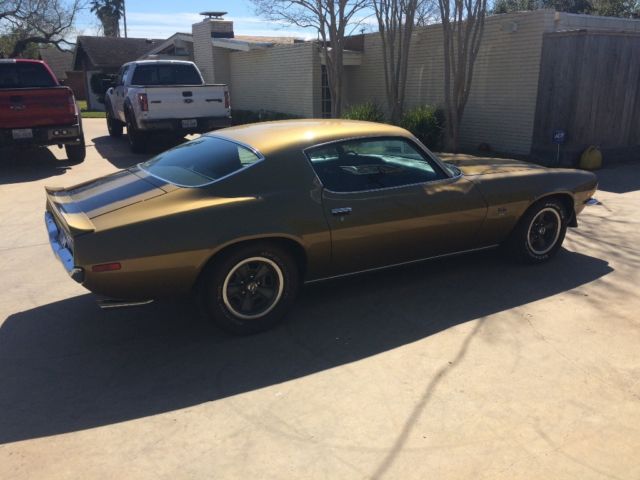 1970 Gold Chevrolet Camaro Coupe