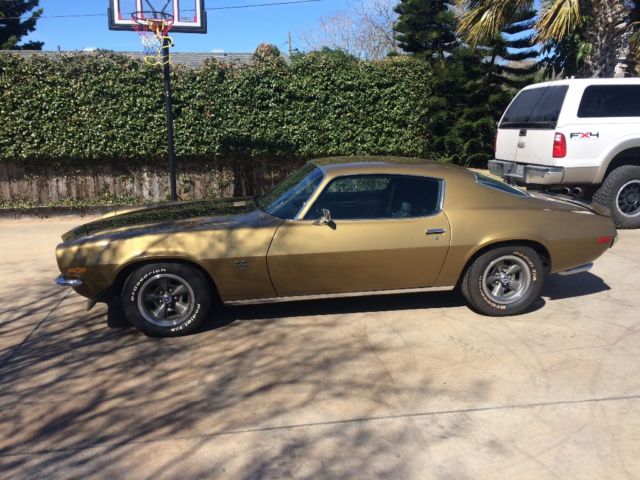 1970 Gold Chevrolet Camaro Coupe