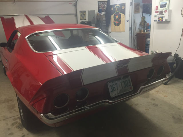 1970 RED WHITE STRIPES Chevrolet Camaro Coupe