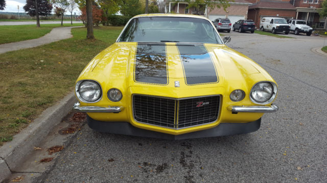 1970 Yellow Chevrolet Camaro Coupe