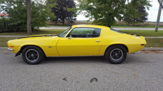 1970 Yellow Chevrolet Camaro Coupe