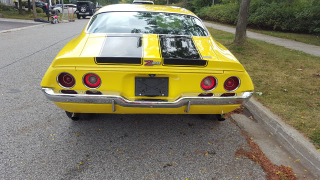 1970 Yellow Chevrolet Camaro Coupe