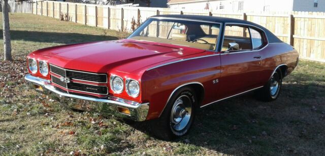 1970 Red Chevrolet Chevelle Coupe