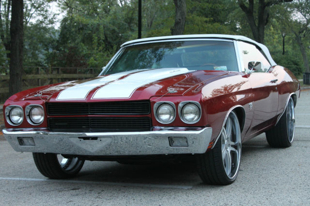 19700000 Red Chevrolet Chevelle Convertible