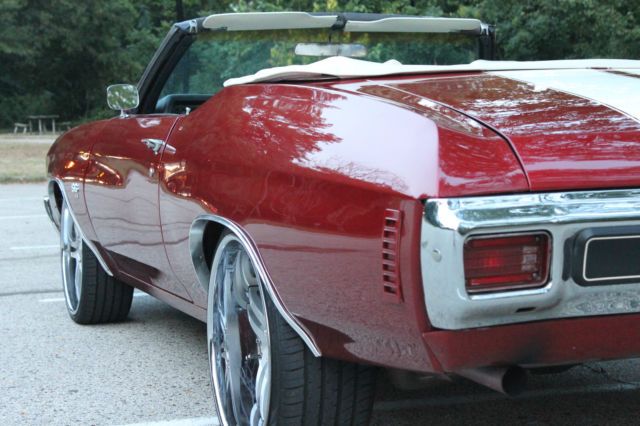 19700000 Red Chevrolet Chevelle Convertible