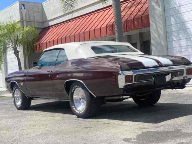 1970 Red Chevrolet Chevelle Malibu Convertible Convertible