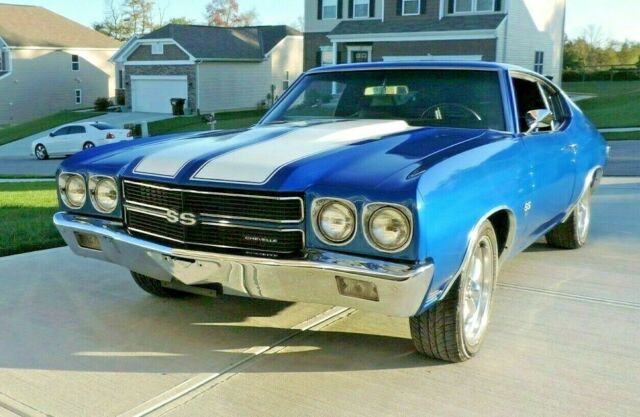 1970 Blue Chevrolet Chevelle Coupe