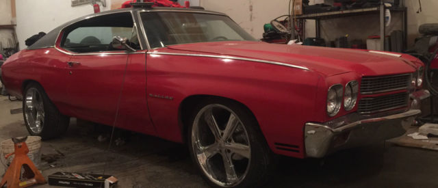 1970 Red Chevrolet Chevelle Fastback