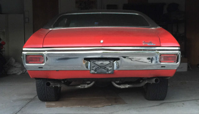 1970 Red Chevrolet Chevelle Fastback