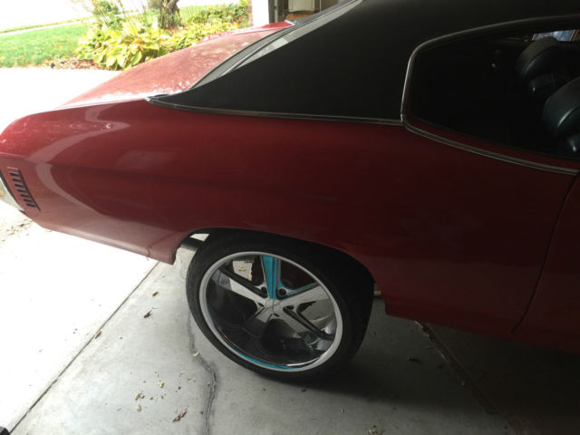 1970 Red Chevrolet Chevelle Fastback