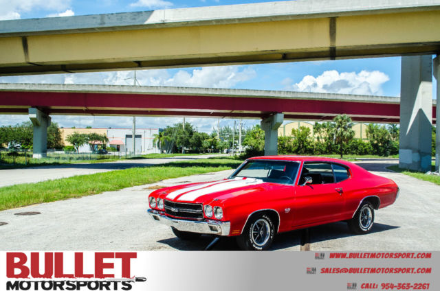 1970 Red Chevrolet Chevelle Coupe