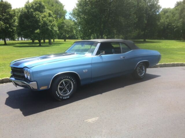 1970 Blue Chevrolet Chevelle Convertible
