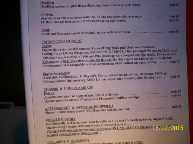 1970 Red Chevrolet Chevelle U/K