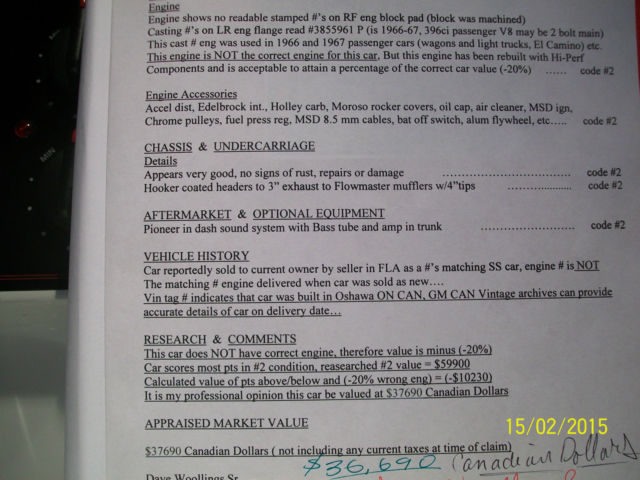 1970 Red Chevrolet Chevelle U/K